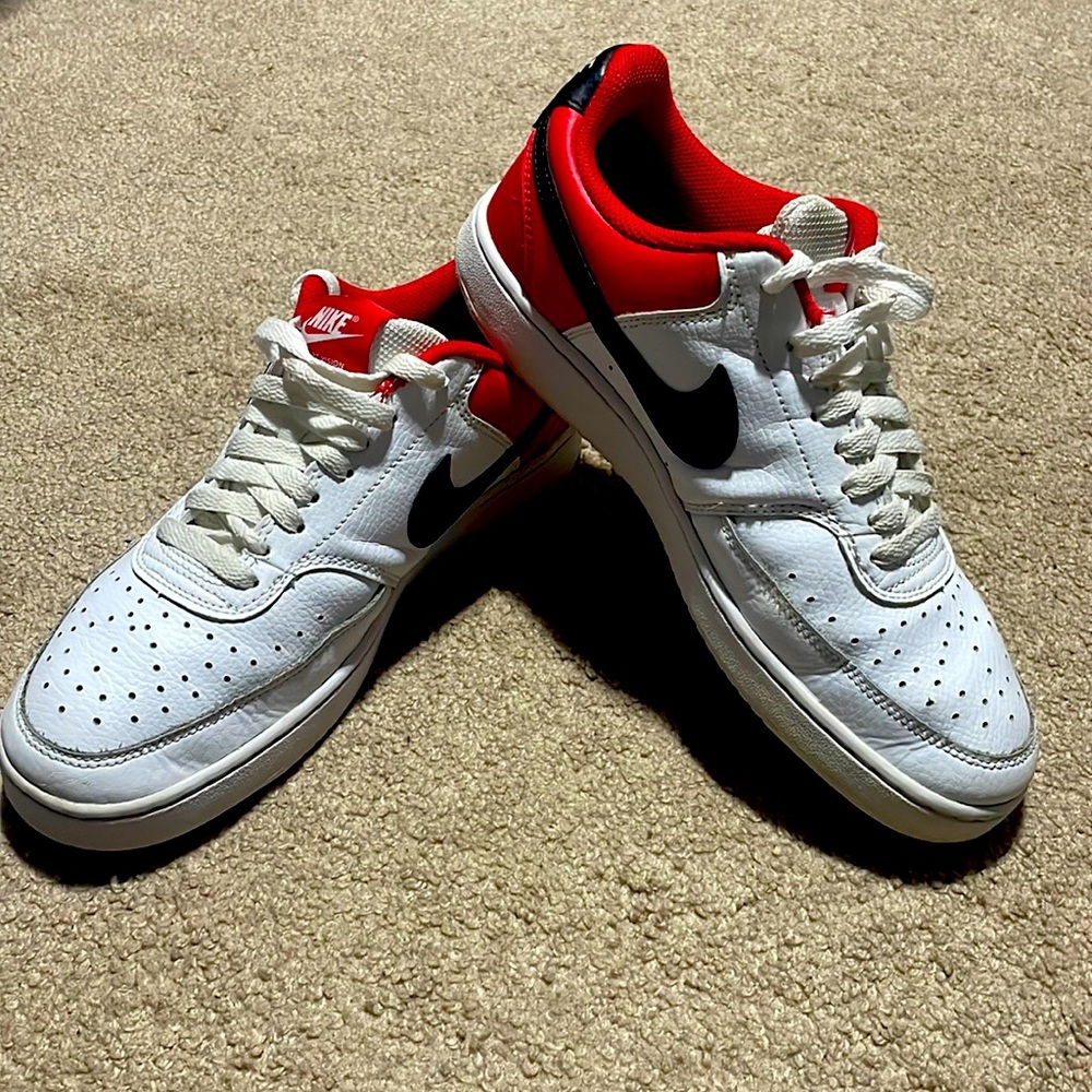 red white and black AF1, men 8